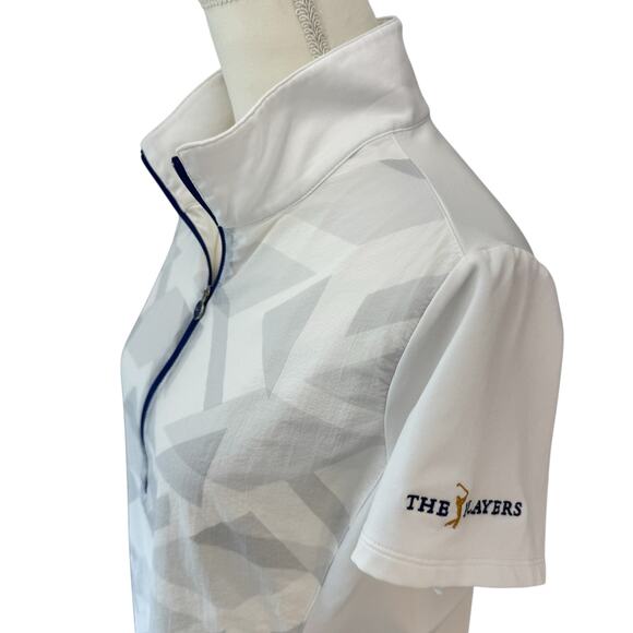 NIKE Golf Tour Performance Dri-Fit Golf Top Size L TPC The Players 1/4 Zip - Picture 6 of 10
